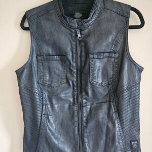 Harley Davidson Zip Up Vest Womens Large-Ribbed Sides NWT